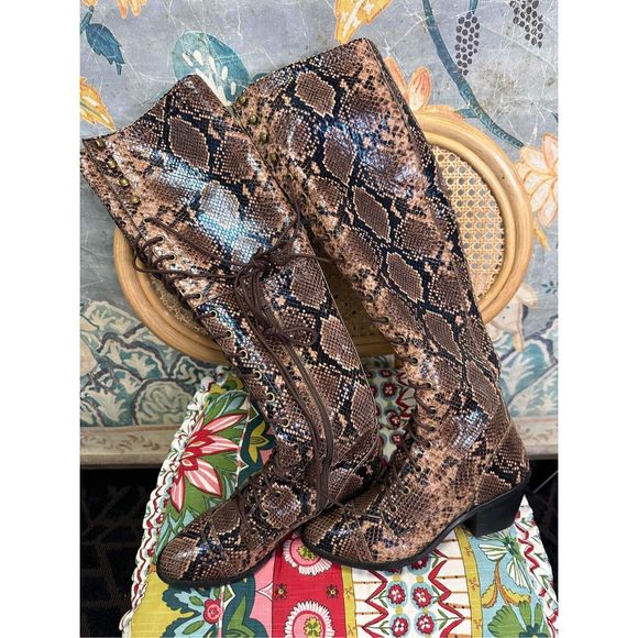 Free People Jeffrey Campbell Joe Lace-Up Boots $298 - Picture 2 of 5